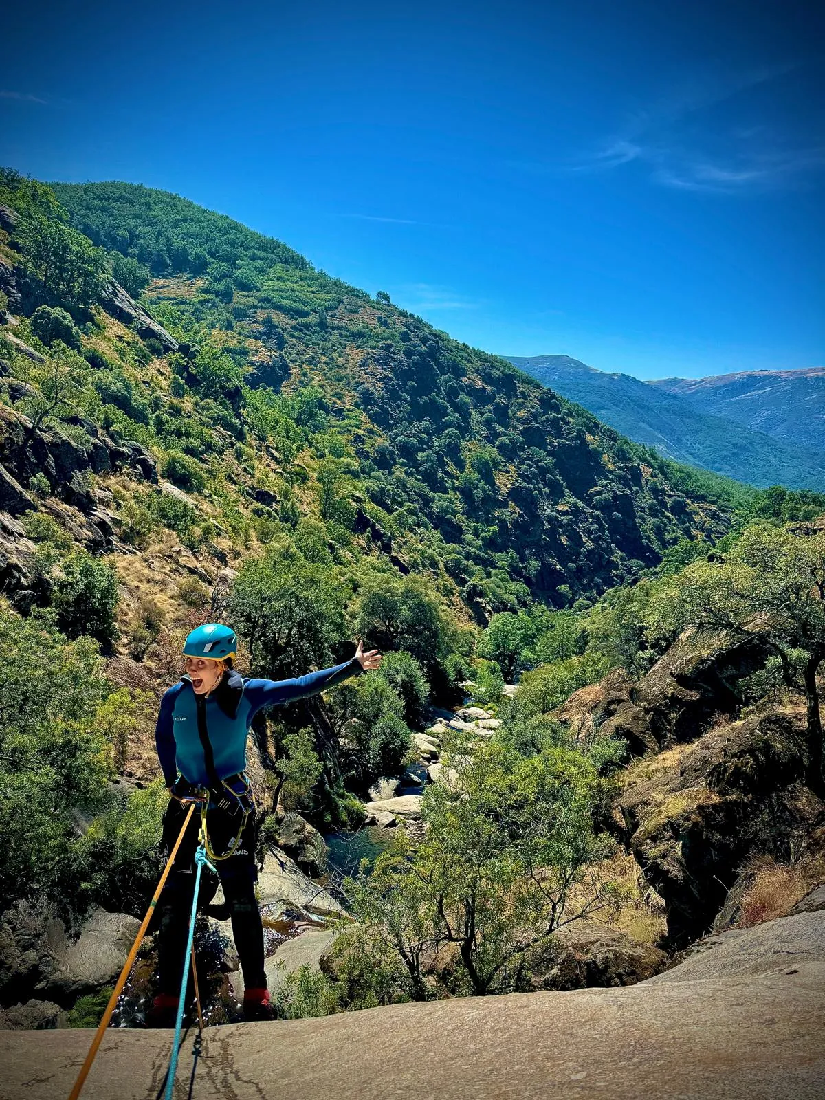 barranquismo en los papuos. Valle del jerte